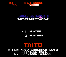 Arkanoid - Arkanoij Title Screen